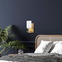 Opviq Lámpara de pared dorada con diseño escandinavo
